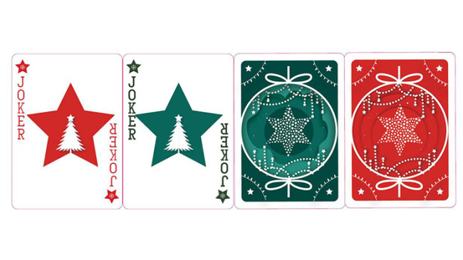 Christmas Playing Cards (Green) by TCC - Weihnachts Pokerdeck