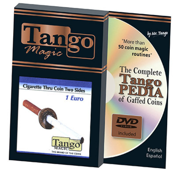 Cigarette Through Coin (Zigarette durch 1 Euro - Two Sided) by Tango