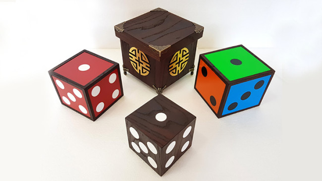 Color Changing Dice (4 Holzwürfel) - Farbverwandlung - Zaubertrick