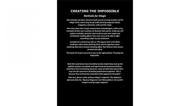 Creating the Impossible by Chris Wardle and James Ward - Buch