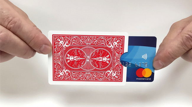 Credit Card Holder (Made from Blue Bicycle cards) by Joker Magic