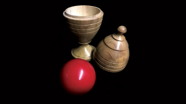 Deluxe Wooden Ball Vase by Merlins Magic