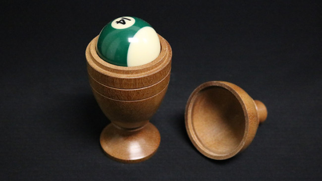 Deluxe Wooden Pool Ball Vase by Merlins Magic