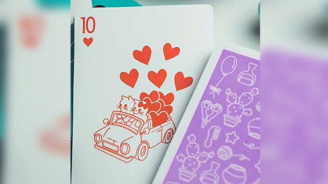 Diary of Kitten and Puppy - Kitten Purple Edition - Pokerdeck
