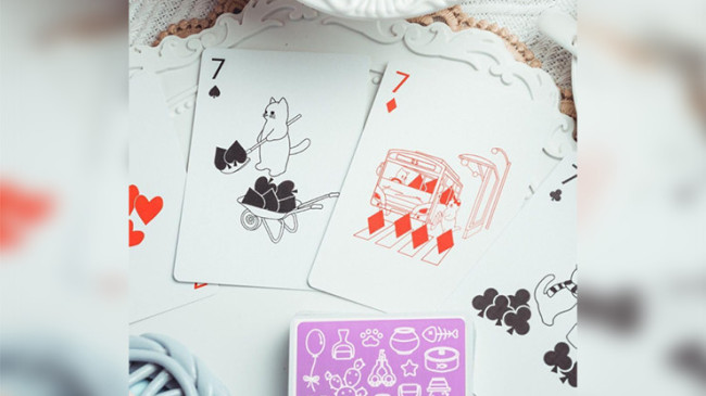 Diary of Kitten and Puppy - Kitten Purple Edition - Pokerdeck