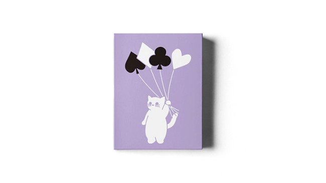 Diary of Kitten and Puppy - Kitten Purple Edition - Pokerdeck