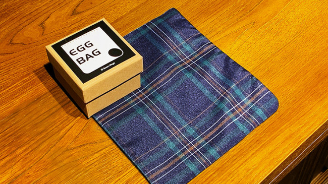 EGG BAG BLUE PLAID by Bacon Magic