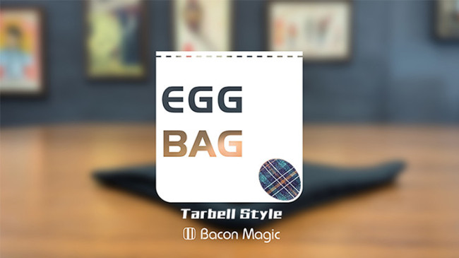 EGG BAG BLUE PLAID by Bacon Magic