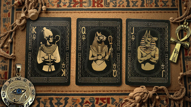 Egypt Mythology Black Edition (Green, Nile) - Pokerdeck