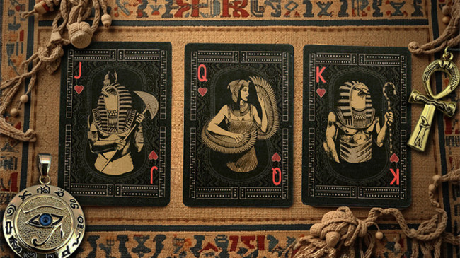 Egypt Mythology Black Edition (Green, Nile) - Pokerdeck