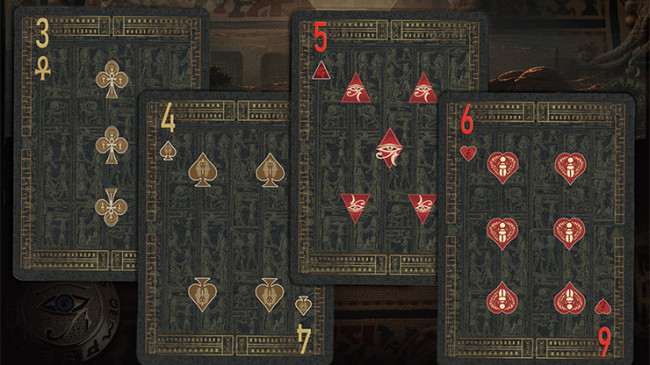 Egypt Mythology Black Edition (Green, Nile) - Pokerdeck