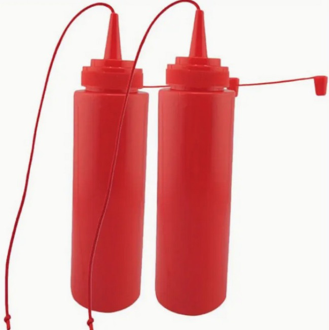 Spritzende Fake Ketchup Flasche - Scherzartikel für Gastro, Bar & Party