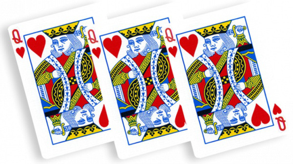 Pyrokarten - Herz Dame - Flash Poker Cards - 10 Stück