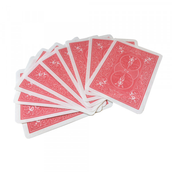 Pyrokarten - Bicycle Rücken - Rot - Flash Poker Cards - 10 Stück