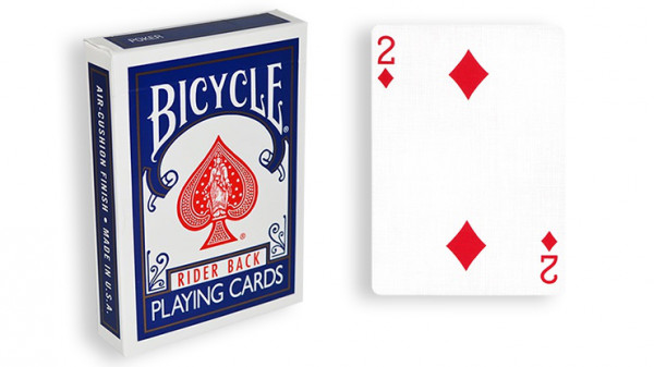 Force Deck - Blau - Karo 2 - Bicycle Forcierspiel - Forcing Cards - Forcierkarten