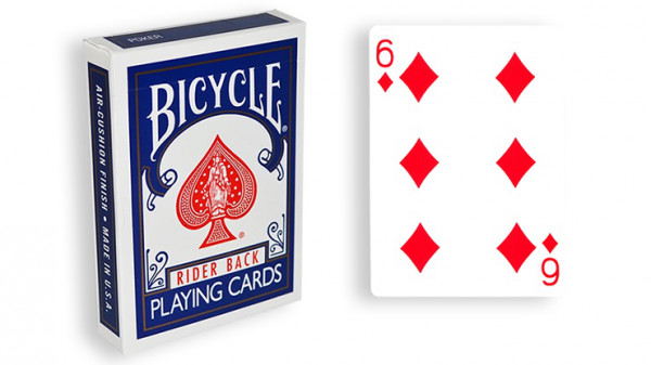 Force Deck - Blau - Karo 6 - Bicycle Forcierspiel - Forcing Cards - Forcierkarten