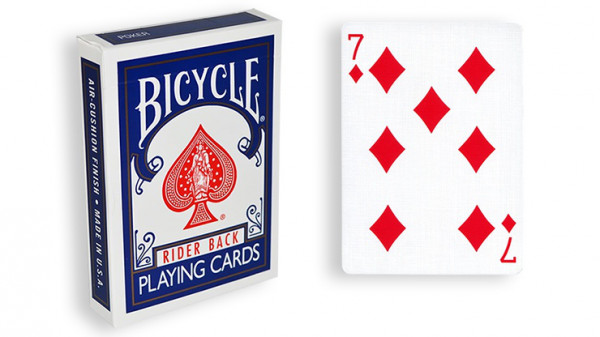 Force Deck - Blau - Karo 7 - Bicycle Forcierspiel - Forcing Cards - Forcierkarten