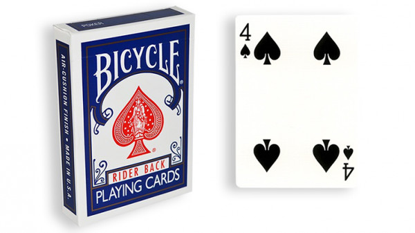 Force Deck - Blau - Pik 4 - Bicycle Forcierspiel - Forcing Cards - Forcierkarten