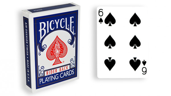 Force Deck - Blau - Pik 6 - Bicycle Forcierspiel - Forcing Cards - Forcierkarten