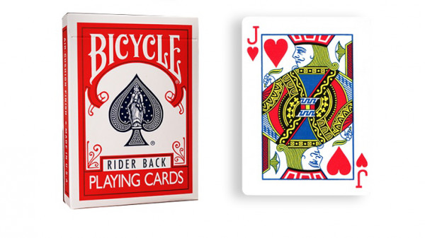 Force Deck - Rot - Herz Bube - Bicycle Forcierspiel - Forcing Cards - Forcierkarten