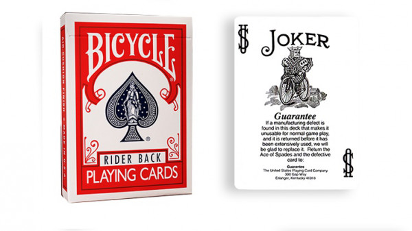 Force Deck - Rot - Joker with Guarantee - Bicycle Forcierspiel - Forcing Cards - Forcierkarten