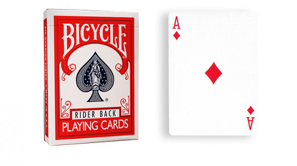 Force Deck - Rot - Karo Ass - Bicycle Forcierspiel - Forcing Cards - Forcierkarten