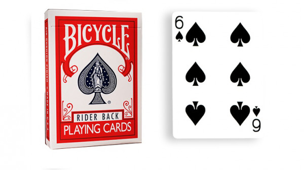 Force Deck - Rot - Pik 6 - Bicycle Forcierspiel - Forcing Cards - Forcierkarten