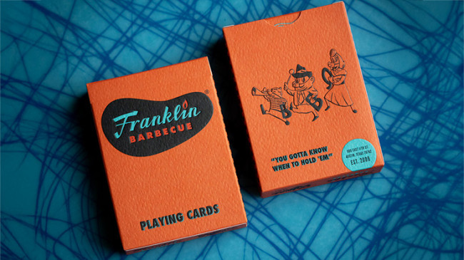 FRANKLIN BBQ CLASSIC ORANGE PLAYING CARDS