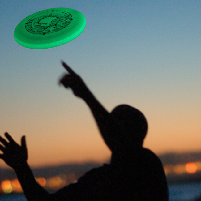 Frisbee - Eurodisc 100% Organic - Superglow - Grün - Fluoreszierende Wurfscheibe - 175g - 275mm