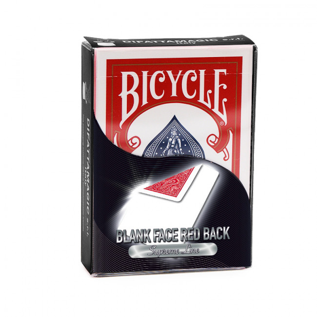 Gaff Deck Bicycle Blanko Bild - Supreme Line - Rot - blank face