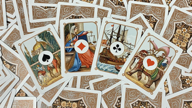 Gilded Four Continents (Copper) - Pokerdeck