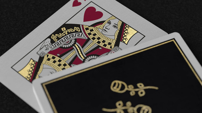 Gold Foil Black Roses Casino - Pokerdeck