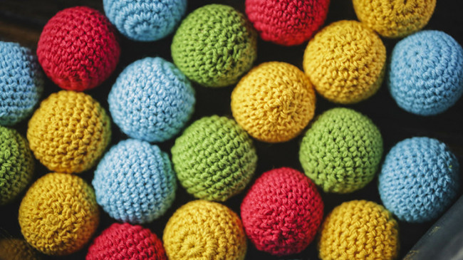 Häkelbälle - Crochet Balls - Set (Blau) by TCC