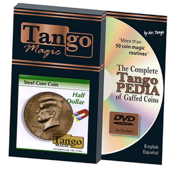 Steel Core Half Dollar by Tango Magic - Half Dollar Münze mit Stahlkern
