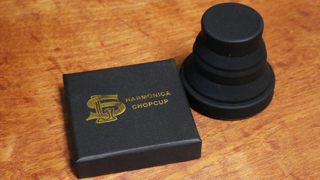 Harmonica Chop Cup Black 2 (Silicon) by Leo Smetsers