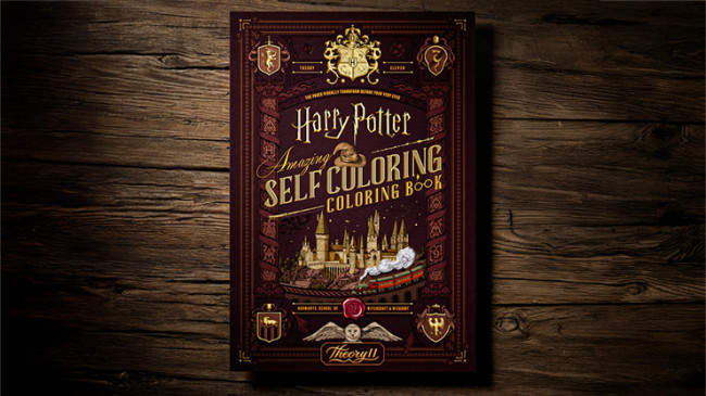 Harry Potter Self-Coloring Book by theory11