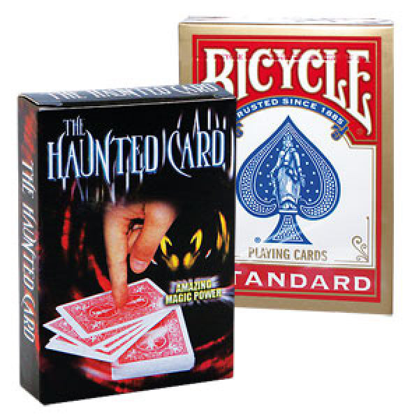Haunted Card - Gimmick und Deck - Rot - Kartentrick