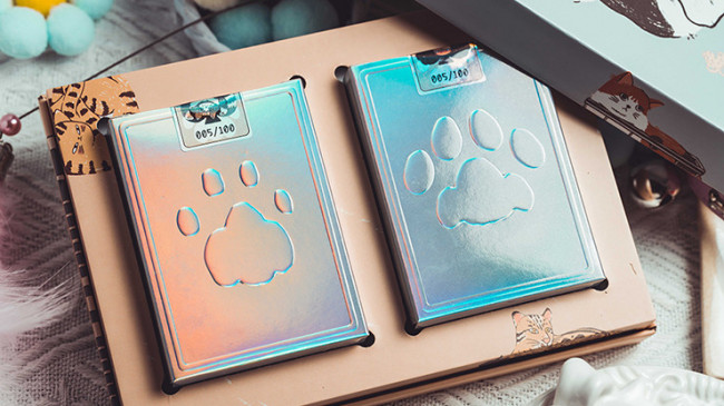 Holographic Naughty Dog and Liquid Cat Set by 808 Magic and Bacon Playing Card - Pokerdeck