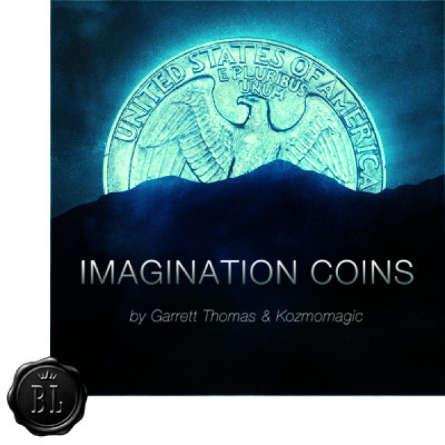 Imagination Coins US Quarter (DVD and Gimmicks) by Garrett Thomas and Kozmomagic - DVD