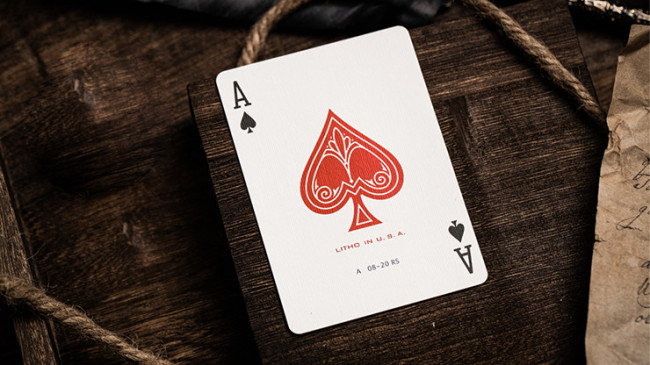 Jerry's Nugget (Atomic Red) Marked Monotone - Pokerdeck - Markiertes Kartenspiel