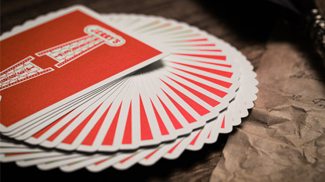 Jerry's Nugget (Atomic Red) Marked Monotone - Pokerdeck - Markiertes Kartenspiel