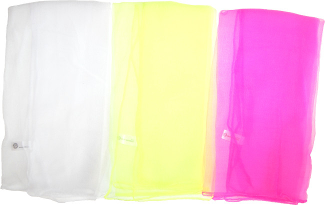 Jongliertücher Fluoreszierend - Set - 3 Stück - 60x60cm