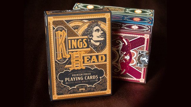 King's Head (Black and Gold Foil) by Joker and the Thief - Pokerdeck