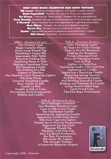 Lecturing Live At The Magic Castle Vol. 2 by Fantasio - DVD