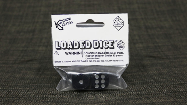 Gezinkte Würfel - Trickwürfel - Jedes mal 7 würfeln - Glückswürfel - Loaded Dice (Weighted, Wood, Black)