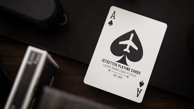 Lounge Edition Marked (Tarmac Black) by Jetsetter - Pokerdeck - Markiertes Kartenspiel