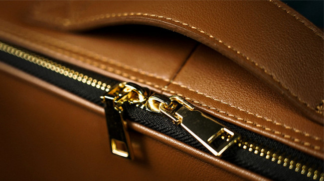Luxury Genuine Leather Close-Up Bag (Tan) by TCC