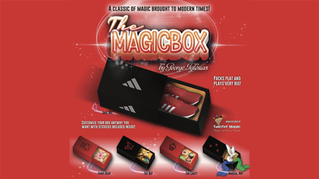 MAGIC BOX RED Medium by George Iglesias and Twister Magic - Schuhe erscheinen lassen - Drawer Box 