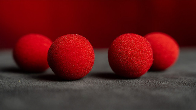 Magic Sponge Balls 4PK RED 1.5" by Murphy's Magic