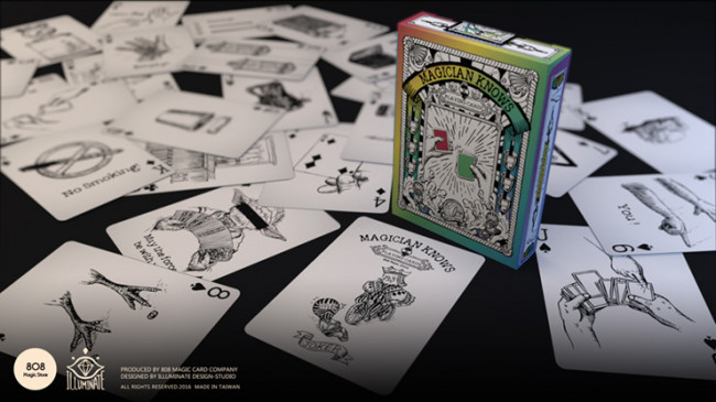 Magician Knows V1 (Black and White) by 808 Magic and Alan Wong - Pokerdeck
